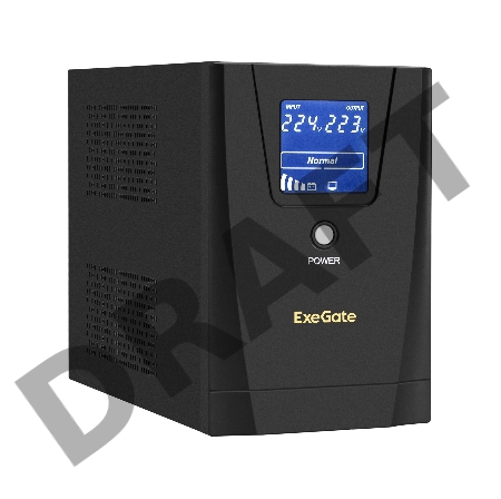 ИБП ExeGate SpecialPro Smart LLB-1200.LCD.AVR.2SH.3C13 <1200VA/750W, LCD, AVR, 2*Schuko+3*C13, съемн.кабель, металлический корпус, Black>