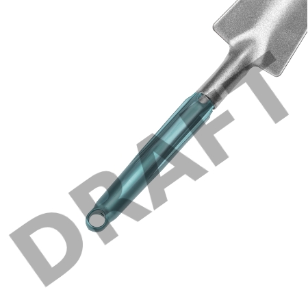 Совок посадочный узкий с металлической ручкой ЧЕТЫРЕ СЕЗОНА