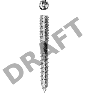 Шпилька сантехническая, шестигранник, Torx 25, М8x80мм, 1200шт, оцинкованная, ЗУБР