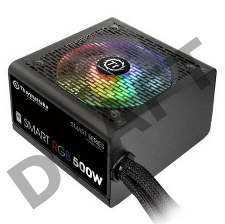 Блок питания Thermaltake Smart  RGB  [PS-SPR-0500NHSAWE-1]  500W / APFC / 80+