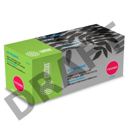 Тонер Картридж Cactus CS-TK5280C голубой (11000стр.) для Kyocera ECOSYS P6235cdn, M6235cidn, M6635cidn