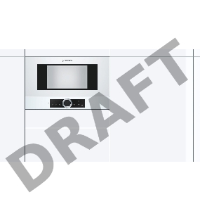 Микроволновая печь Bosch BFL634GW1 21л. 900Вт белый (встраиваемая)