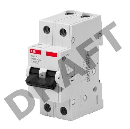 Выключатель авт. мод. 2п С 10А 4.5кА Basic M BMS412C10 ABB 2CDS642041R0104