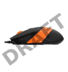 Мышь A4 Fstyler FM10 черный/оранжевый оптическая (1600dpi) USB (4but)