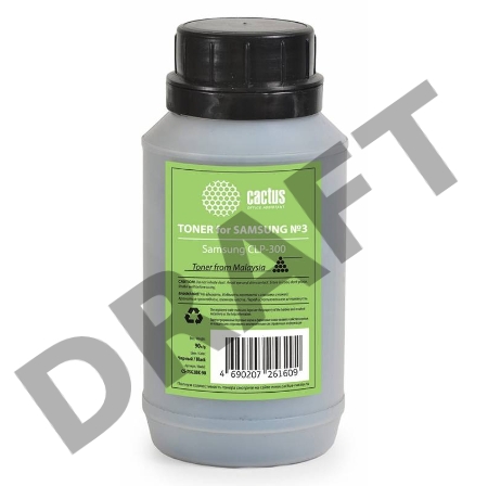 Тонер для принтера Cactus CS-TSG3BK-90 черный (флакон 90гр) Samsung CLP-300