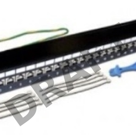 Патч-панель LANMASTER 24 порта, STP, кат.6A, 1U