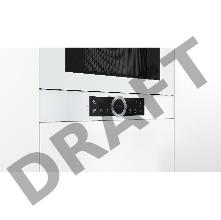 Микроволновая печь Bosch BFL634GW1 21л. 900Вт белый (встраиваемая)