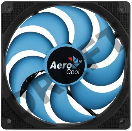 Вентилятор Aerocool Motion 12 Plus , 120x120x25мм, 1200 об/мин, Molex 4-pin + 3-pin, 29.8 CFM, 22.1 дБА, съемная крыльчатка, гидравлический подшипник