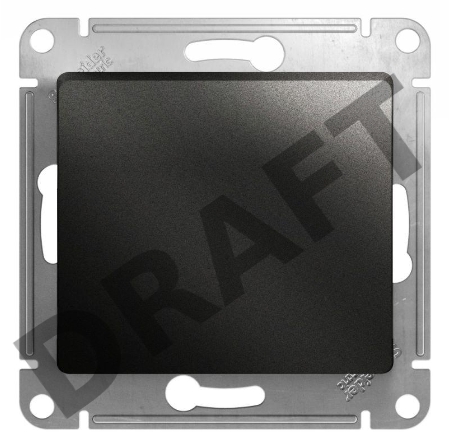 Механизм выключателя 1-кл. СП GLOSSA 10А IP20 10AX антрацит SchE GSL000711