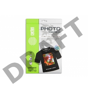 Термотрансфер Cactus CS-TD30010 A4/300г/м2/10л. для струйной печати для темных тканей