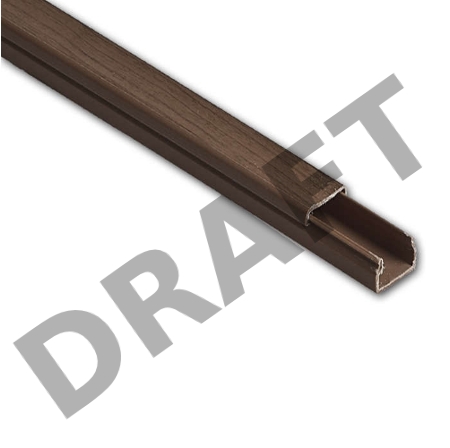 Кабель-канал 25х16 L2000 пластик дуб (темн. основа) Рувинил РКК-25х16-08М