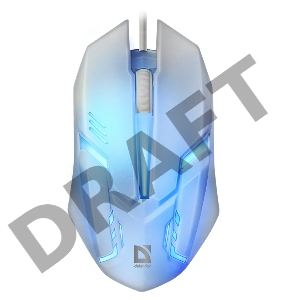 Мышь проводная Defender Cyber MB-560L [52561] {, 7 цветов, 3 кнопки,1200dpi, белый}