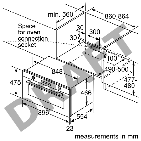 Духовой шкаф Bosch VBC514CR0 Built-In Oven, встраиваемый