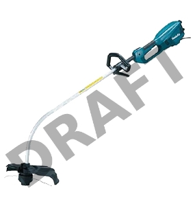 Электро и Бензокосы, Триммеры Makita UR3501 Триммер (Электрокоса) 1000Вт,35см,леска-2х2мм,4.3кг,кор,изогнутая штанга, ремень