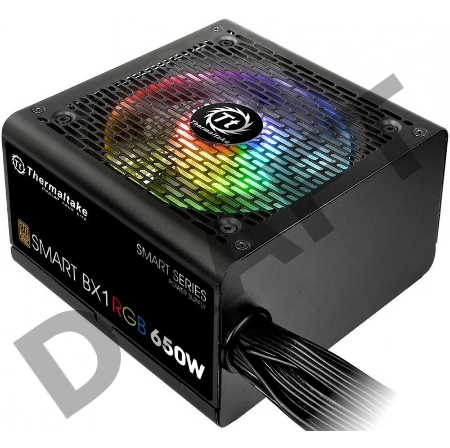 Блок питания Thermaltake Smart BX1 RGB (PS-SPR-0650NHSABE-1), 650W, APFC, 80+ Bronze, non-modular 
