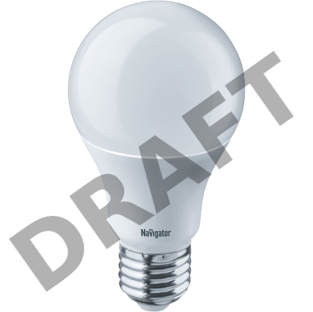 Лампа светодиодная 94 388 NLL-A60-10-230-4K-E27 10Вт грушевидная 4000К белый E27 820лм 170-260В Navigator 94388