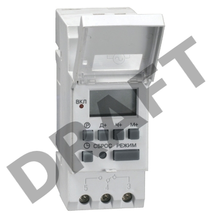 Таймер ТЭ15 цифровой 16А 230В на DIN-рейку ИЭК