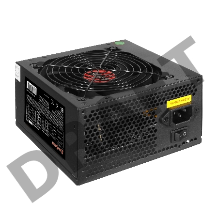 Блок питания 500W Exegate 500PPE, ATX, SC, black, APFC, 12cm, 24p+(4+4)p PCI-E, 3*IDE, 5*SATA, FDD + кабель 220V с защитой от выдергивания