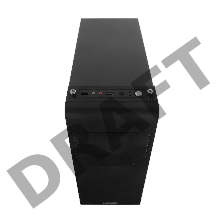 Корпус Miditower Exegate UN-603 Black, ATX, <UN450, 120mm> 2*USB, Audio