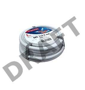 Провод соединительный ПВС 2x2,5 мм², длина 5 метров, ГОСТ 7399-97  REXANT