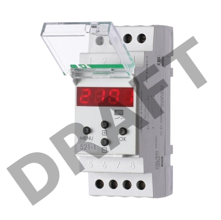 Реле времени PCZ-521-1 (1канал-125пар вкл./выкл. сут./нед. Циклы 24-264В AC/DC 16А 1P IP20 монтаж на DIN-рейке)(аналог ТЭ-15) F&F EA02.002.010