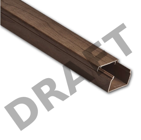 Кабель-канал 40х25 L2000 пластик дуб (темн. основа) Рувинил РКК-40х25-08М