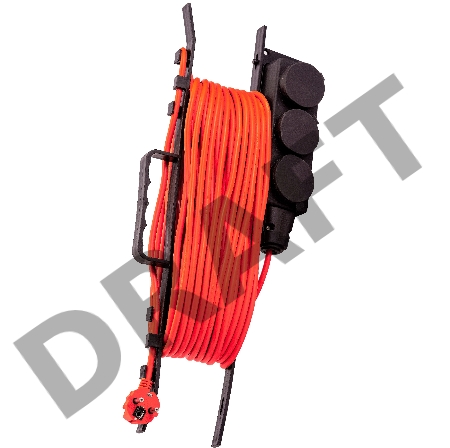 Удлинитель силовой Starwind ST-PS3.10/FRB-16 3x1.0кв.мм 3розет. 10м 16A пласт.рамка черный