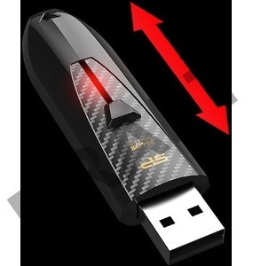 Флеш Диск Silicon Power 128Gb Blaze B25 SP128GBUF3B25V1K USB3.0 черный