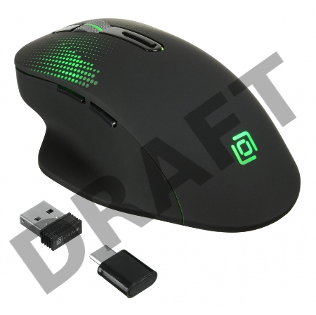 Мышь Oklick 636LWC черный оптическая (2400dpi) беспроводная USB (6but)