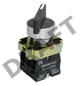 Переключатель LAY5-BJ25 на 2 полож. черн. I-O дл. ручка ИЭК BSW70-BJ-2-K02