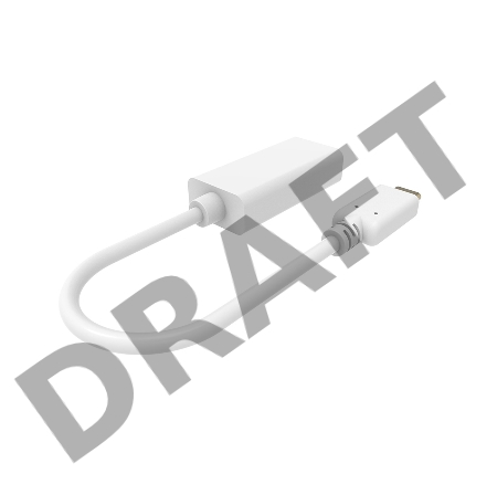 Адаптер Buro BHP RET TPC_MDP USB Type-C (m) miniDisplayPort (f) белый