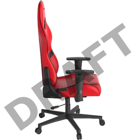 Компьютерное кресло DXRacer Peak Prince up to 100kg/180cm, top gun, 3D armrest, leatherette, recline 135, 2' wheels, red black