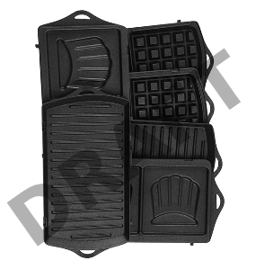 Сэндвичница Moulinex Break Time SW611812 700Вт серебристый/черный