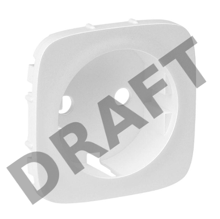 Панель лицевая Valena Allure для розетки 2К+З бел. Leg 755205