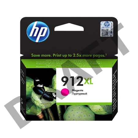 Картридж струйный HP 912 3YL82AE пурпурный (825стр.) для HP OfficeJet 801x/802x