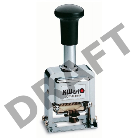 Нумератор Kw-Trio 20600 металл серебристый