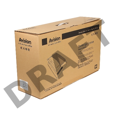 Сканер Avision FB2280E, планшетный, A4, CCD, 600x600 dpi, USB 2.0, для сканирования книг