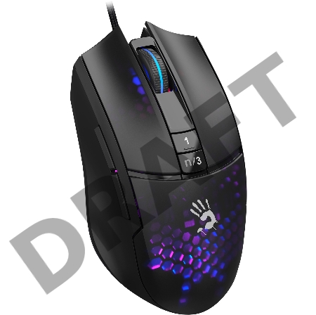 Мышь A4Tech Bloody L65 Max черный/фиолетовый оптическая (12000dpi) USB