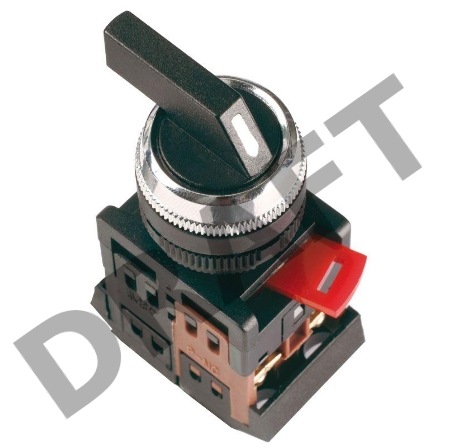 Переключатель ALCLR-22 на 3 полож. черн. I-O-II 1з+1p ИЭК BSW10-ALCLR-3-K02