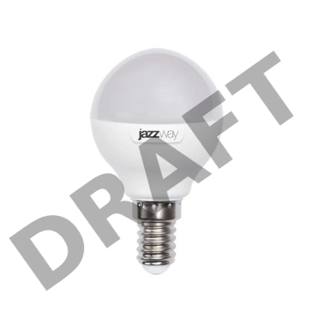 Лампа светодиодная PLED-SP G45 9Вт шар 5000К холод. бел. E14 820лм 230В JazzWay 2859600A