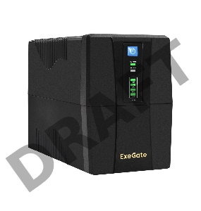 ИБП ExeGate EX292764RUS SpecialPro UNB-600.LED.AVR.2SH.RJ.USB <600VA/360W, LED, AVR, 2*Schuko, RJ45/11, USB, Black>
