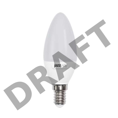 Лампа светодиодная PLED-SP C37 9Вт свеча 5000К холод. бел. E14 820лм 230В JazzWay 2859488A