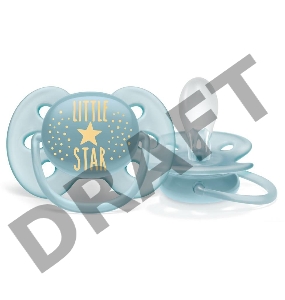 Пустышка ultra soft, Hello star, 6-18 мес, 1 шт, для мальчиков