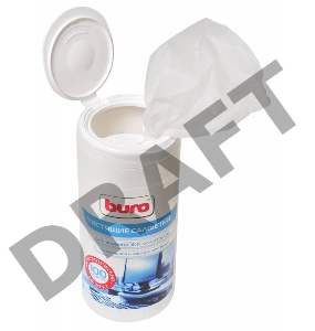 Салфетки Buro BU-Tscreen, 100 шт для экранов мониторов/плазменных/ЖК телевизоров/ноутбуков туба 100шт влажных