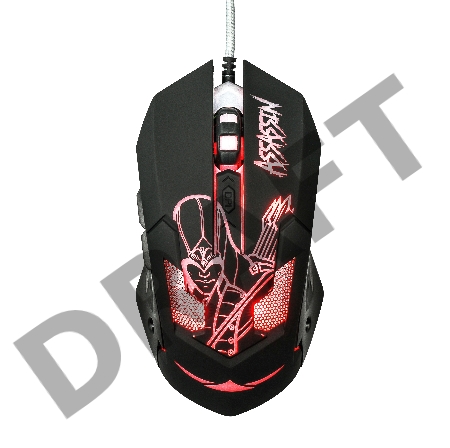 Мышь Qumo Assassin M33, проводная, оптическая, 1000/1600/2400/3200  dpi