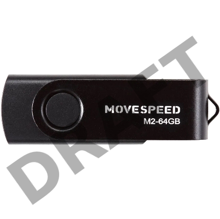 Накопитель USB2.0 64GB Move Speed M2 черный