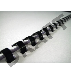 Пружины для переплета пластиковые Fellowes 38мм (на 281-340 листов) черный (50шт) (FS-53497)