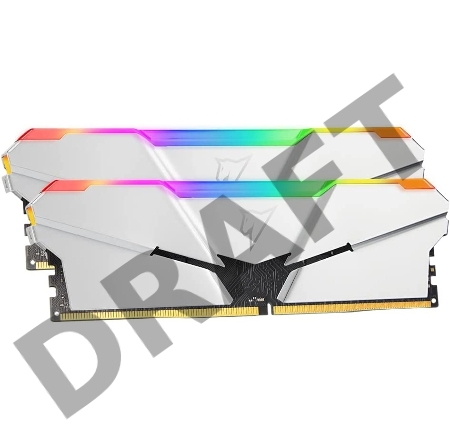 Модуль памяти DDR4 Netac Shadow RGB 16GB (2x8GB) 3600MHz CL16 1.35V / NTSRD4P36DP-16S / Silver / with radiator