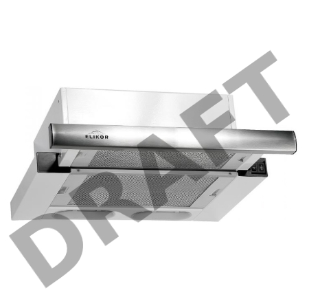 Вытяжка встраиваемая Elikor Интегра 60Н-400-В2Л нержавеющая сталь/нержавеющая сталь управление: кнопочное (1 мотор)
