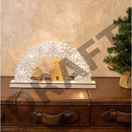 Деревянная фигурка с подсветкой 